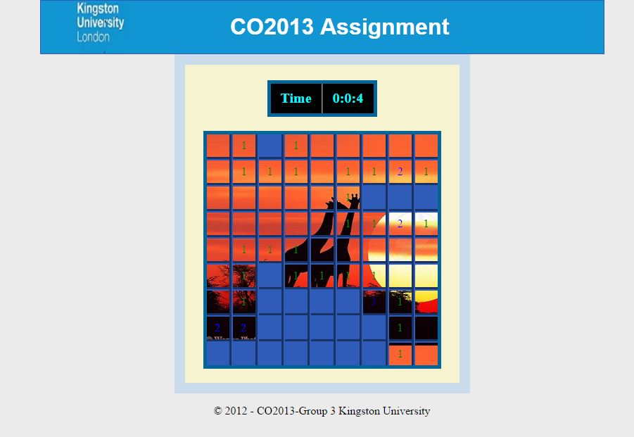 Nicholas Hilton Year Minesweeper Project